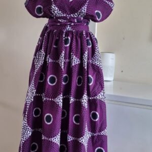 Ankara Kimono Long Dress